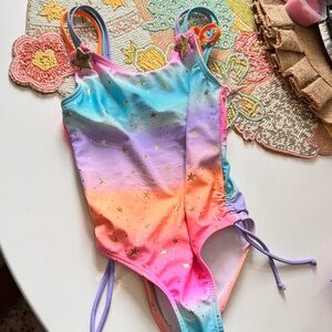 B Magical Starry Swimsuit - 4T GUC runs small